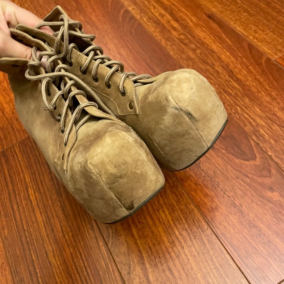 Jeffrey Campbells Lita Taupe High Heel Boots - Picture 5 of 9